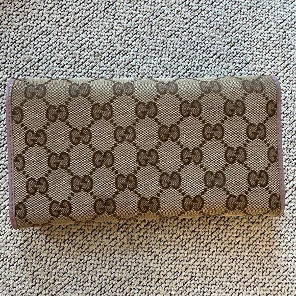 Gucci Canvas Signature Lilac Purple Long Wallet 231099-2149 - Picture 5 of 14